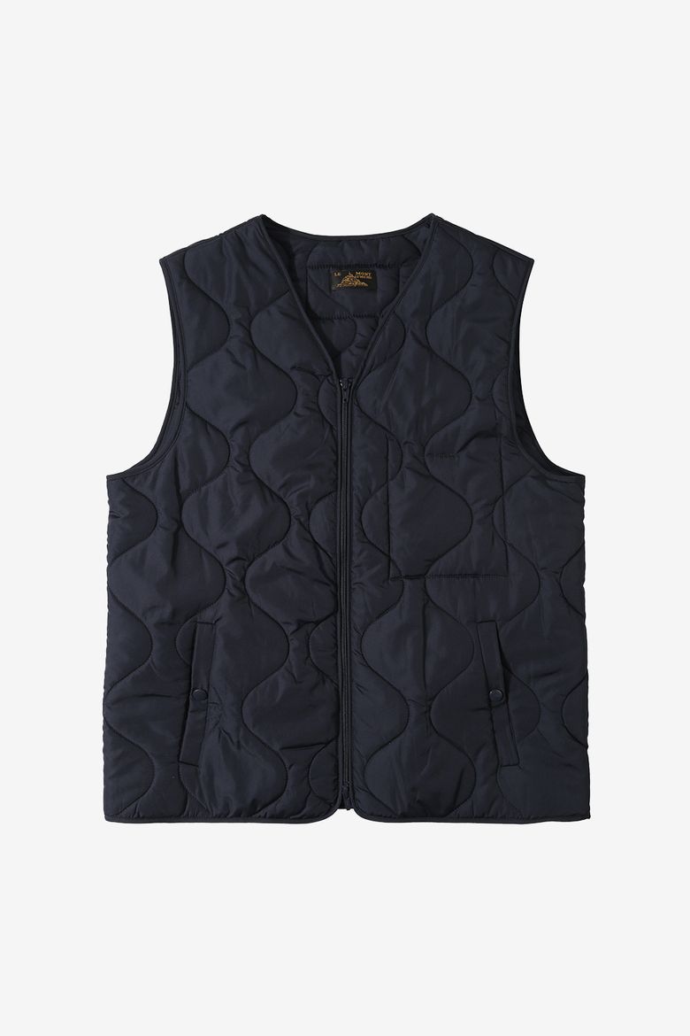 VINIS- sleeveless padded Vest_Navy