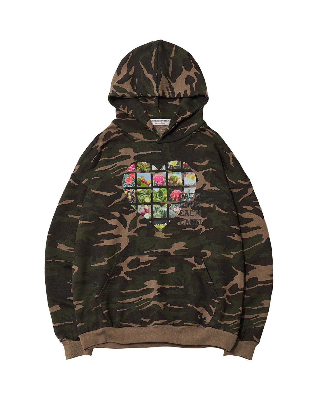 더뮤지엄비지터(THEMUSEUMVISITOR) ALL THAT CACTI HOODIE (CAMO)