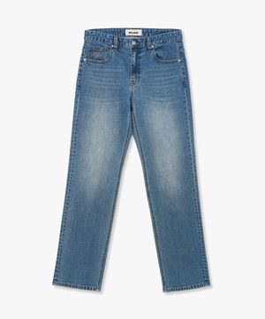 스트레치 스트레이트 진 퓨어 블루