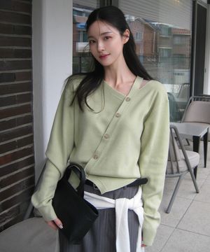 CUTOUT OBLIQUE KNIT (T-7131)