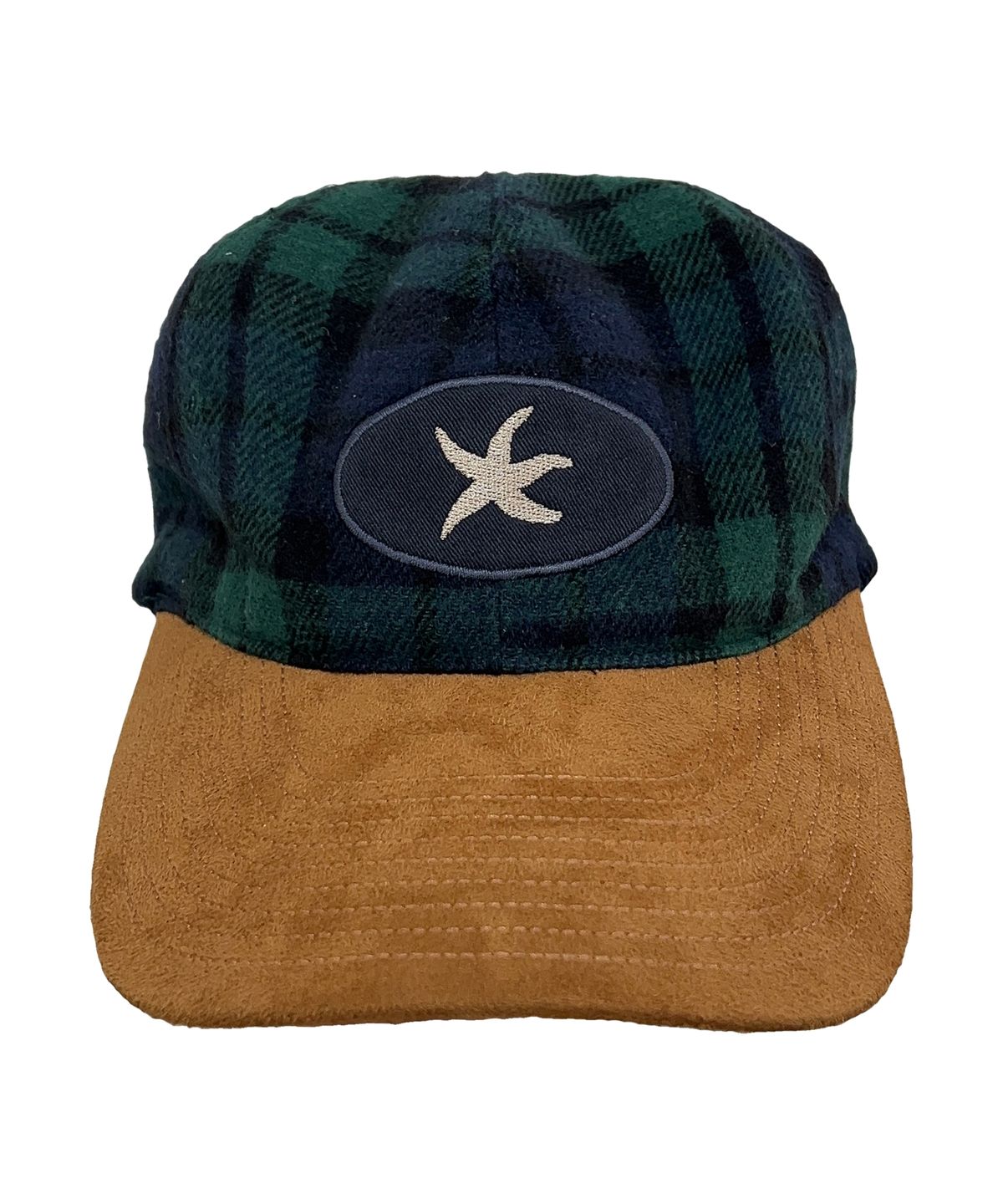 더콜디스트모먼트(THE COLDEST MOMENT) TCM check logo cap (green)