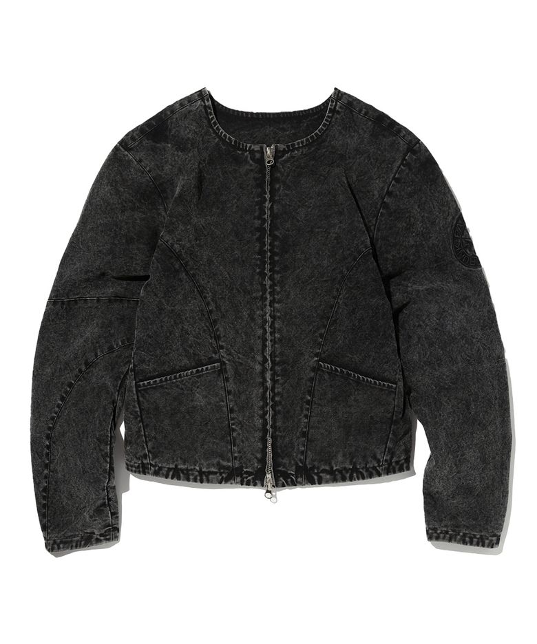 PCDP Campaign Crop Jacket (WASHED BLACK)