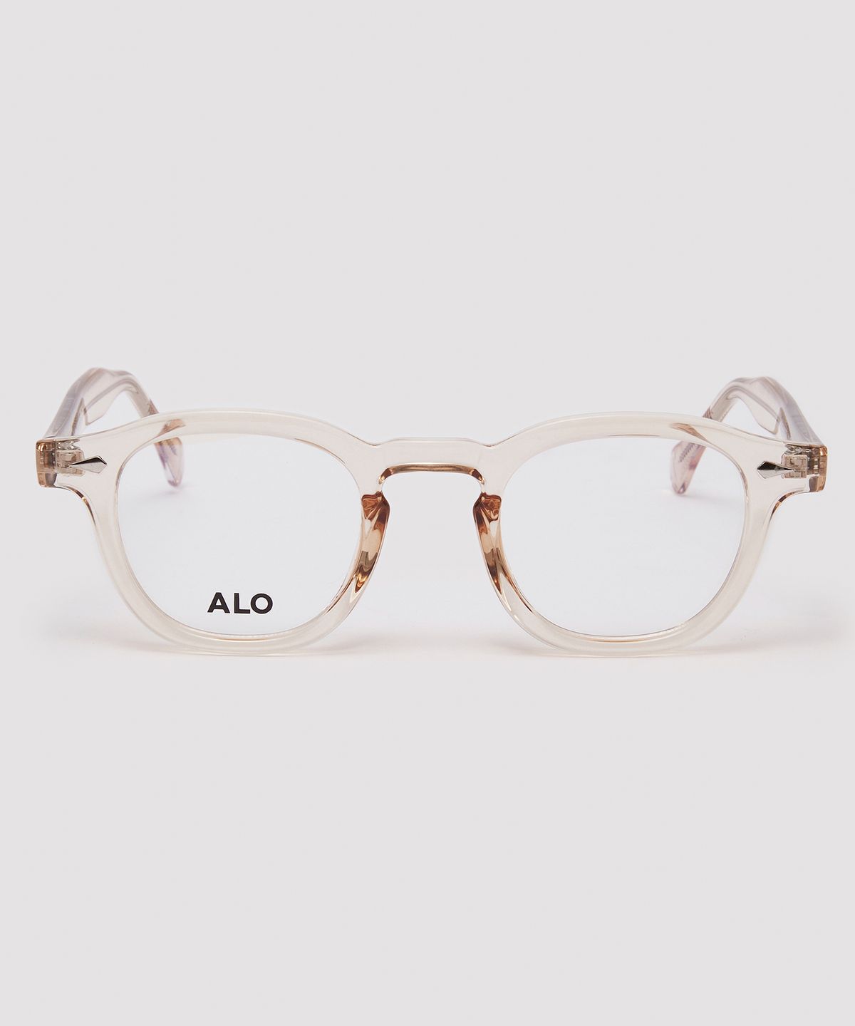 알로아이웨어(ALO EYEWEAR) [Essential] AL5501 2525G 아넬 프레임 투명 앰버 안경테 블루라이트 차단 렌즈 선택