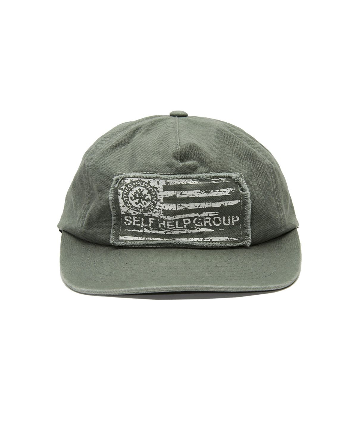펀치드렁크파티즈(PUNCH DRUNK PARTIES) Parties Flag Washed Cap (WASHED SAGE)