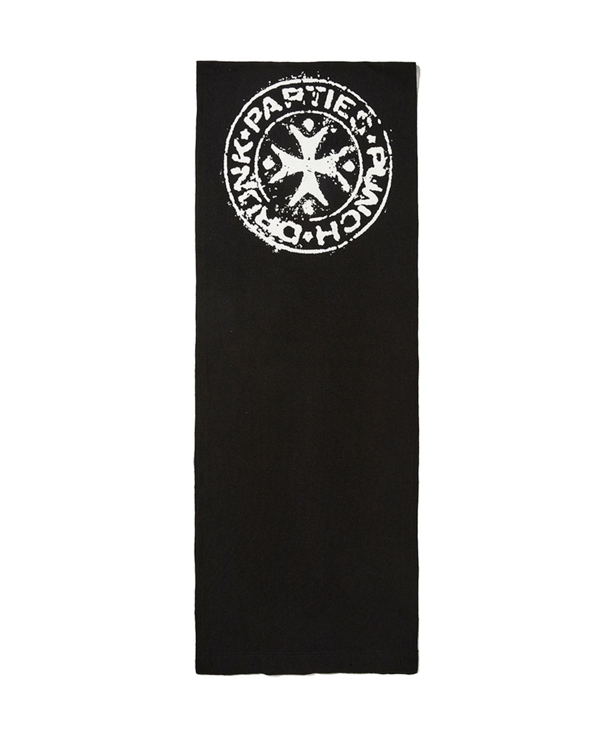 펀치드렁크파티즈(PUNCH DRUNK PARTIES) Attachable Logo Muffler (BLACK)