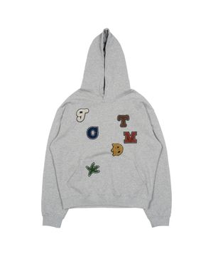 TCM rainbow hoodie (grey)