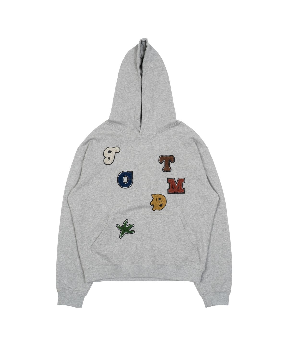 더콜디스트모먼트(THE COLDEST MOMENT) TCM rainbow hoodie (grey)