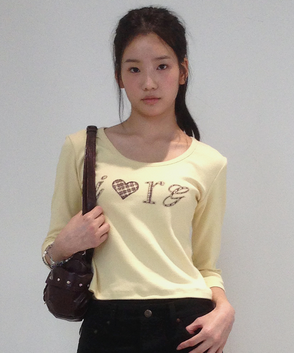 로긴 앤 로지(ROGIN N ROSIE) I Luv RnR Check Point Long Sleeve Lemon