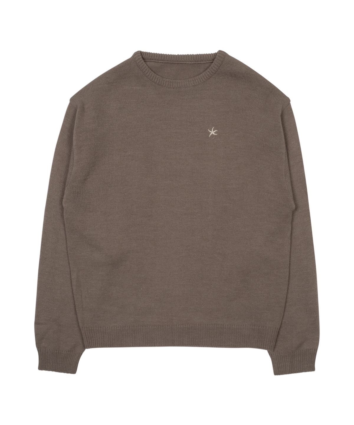 더콜디스트모먼트(THE COLDEST MOMENT) TCM starfish mini logo knit (brown)
