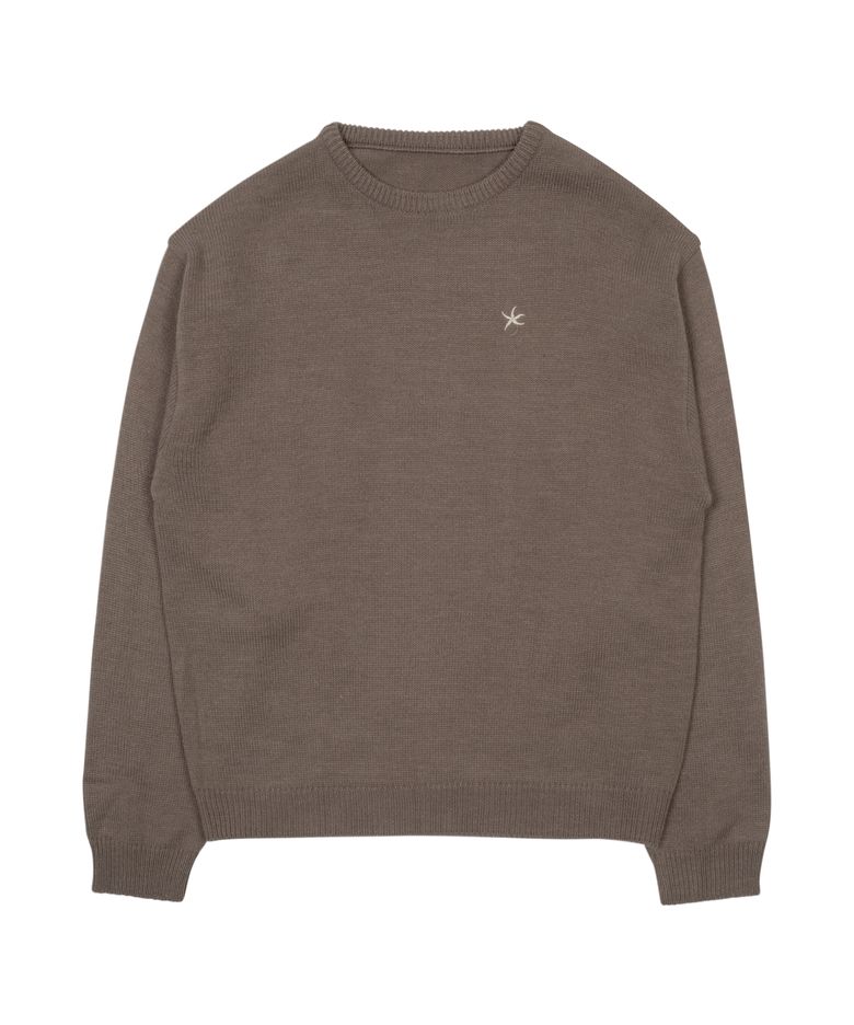 TCM starfish mini logo knit (brown)