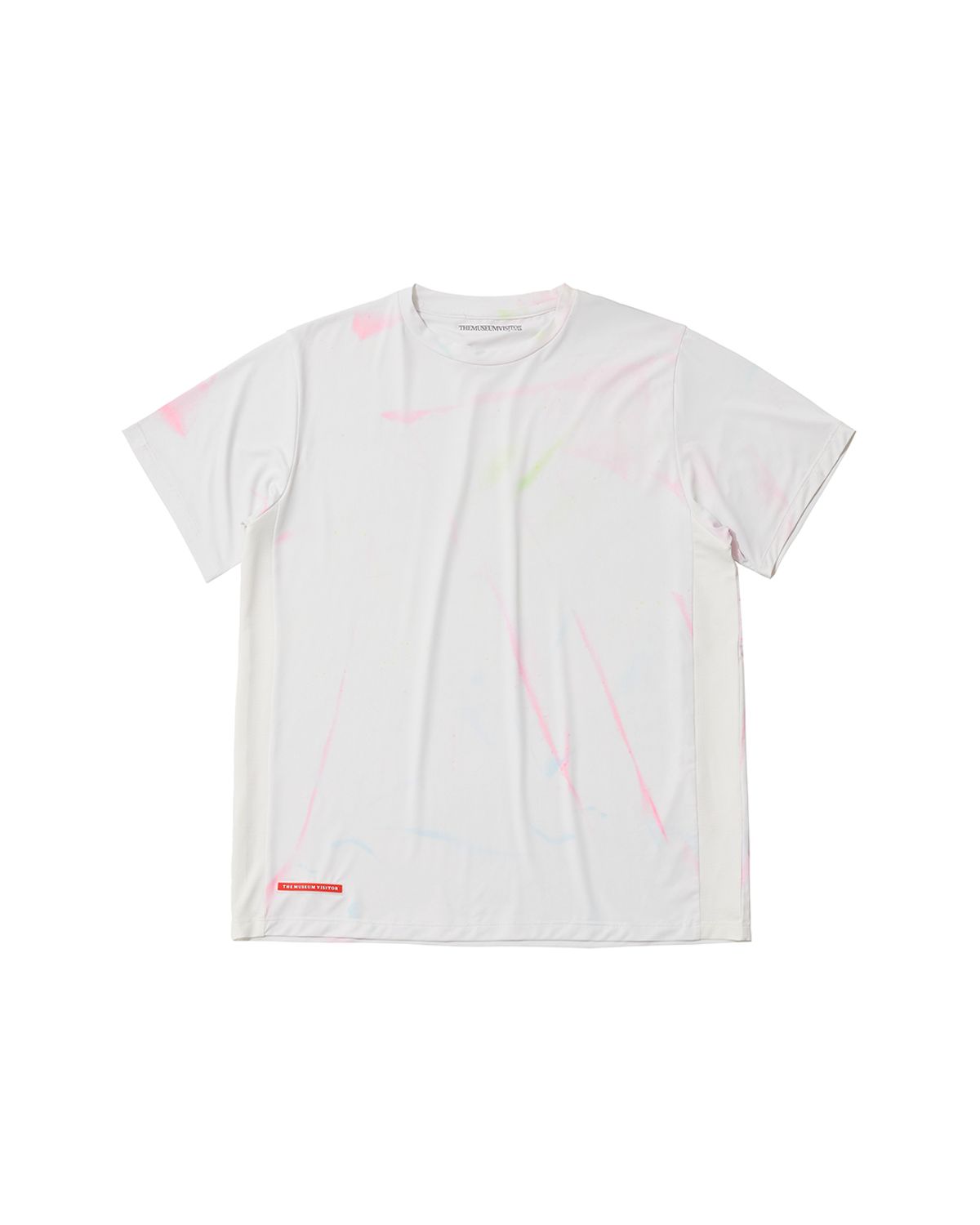 더뮤지엄비지터(THEMUSEUMVISITOR) SPRAYED TIEDYE SPORTS T-SHIRT (PINK)