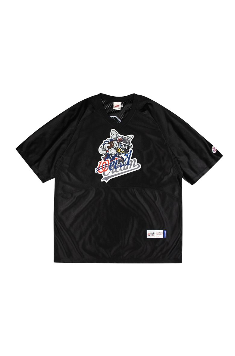 BASECREAM x WEIRD WORLD FOOTBALL JERSEY_ BLACK
