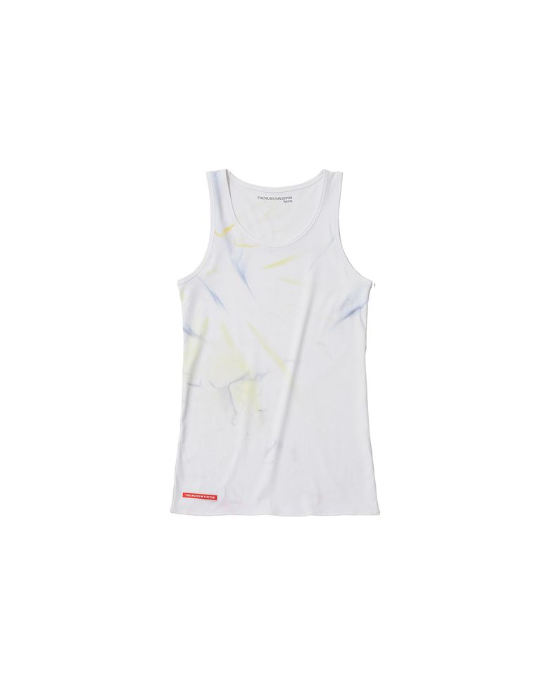 SPRAYED TIEDYE SPORTS SLEVELESS (YELLOW)