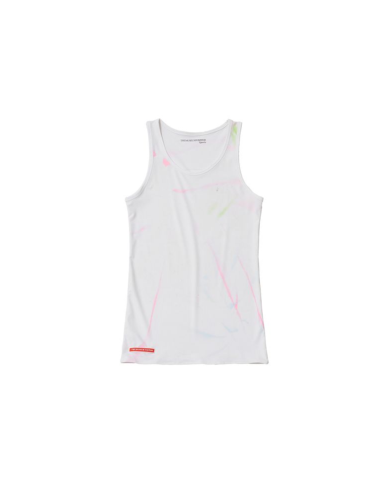 SPRAYED TIEDYE SPORTS SLEVELESS (PINK)