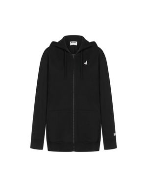 스몰 구스 코튼 후드집업 블랙