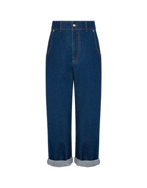 코튼 데님 팬츠 위드 패치