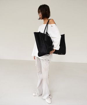 DIRTY FLARED JERSEY PANTS LIGHT GRAY