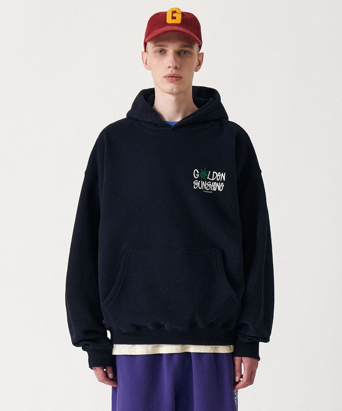 골든선샤인(GOLDEN SUNSHINE) Golden hood sweatshirts_Navy