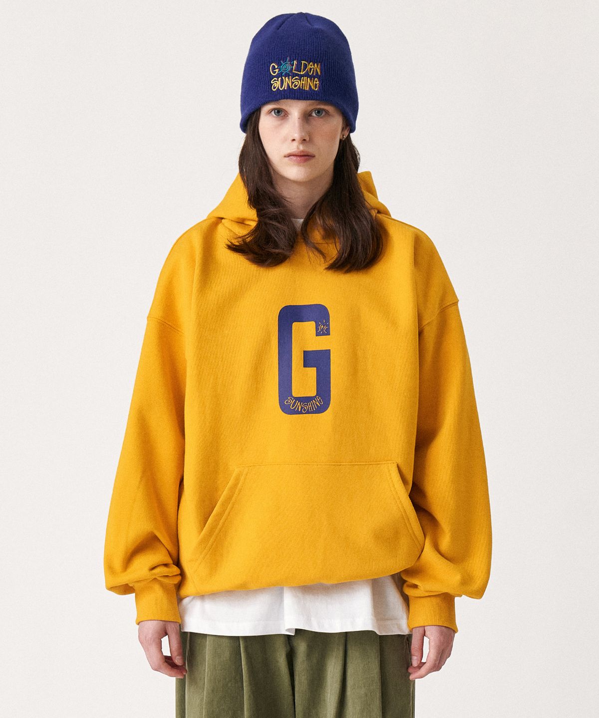 골든선샤인(GOLDEN SUNSHINE) G-logo hoodie_Yellow