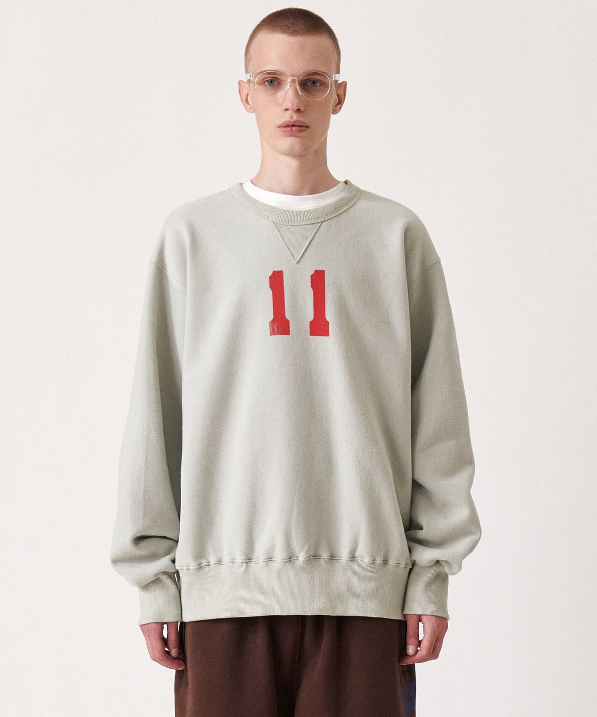 골든선샤인(GOLDEN SUNSHINE) Eleven numbering sweatshirts_Mint