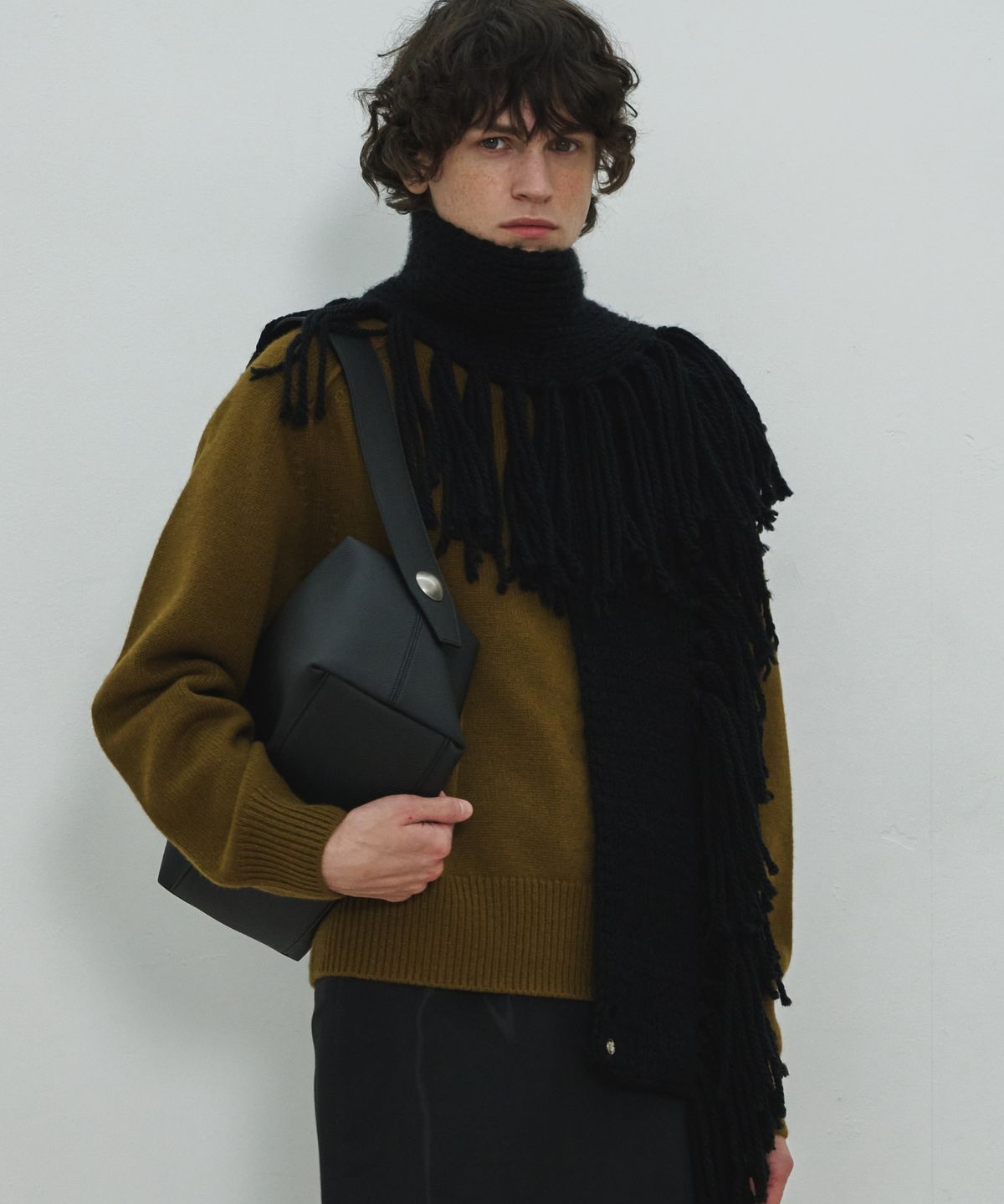 문선 아카이브(MOONSUN ARCHIVE) Bold Studed Bag Large / Black