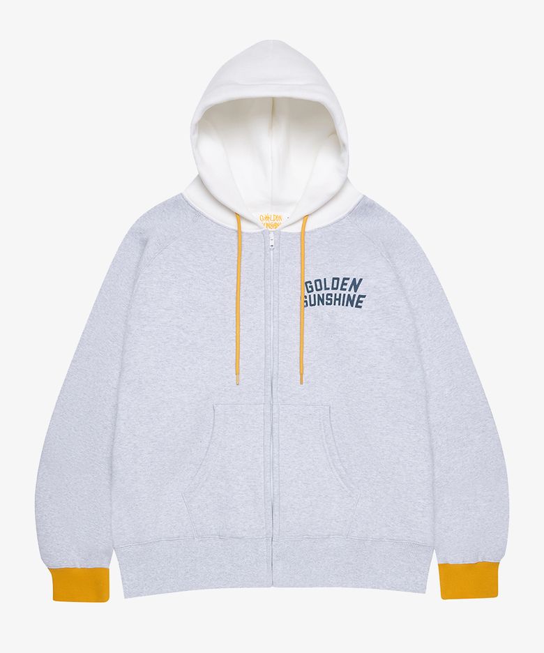 Sunshine zip-up hoodie_White melange