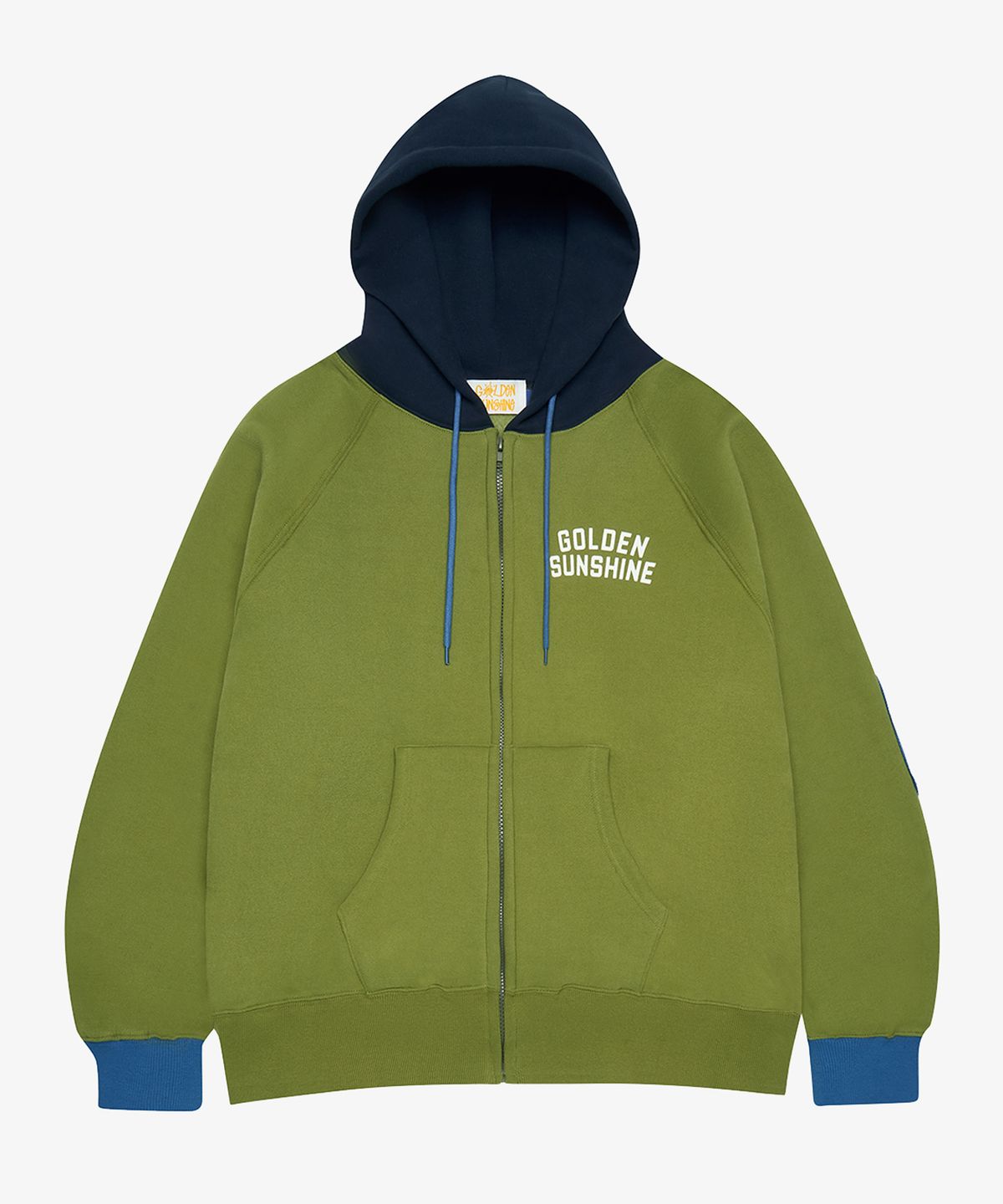 골든선샤인(GOLDEN SUNSHINE) Sunshine zip-up hoodie_Olive green