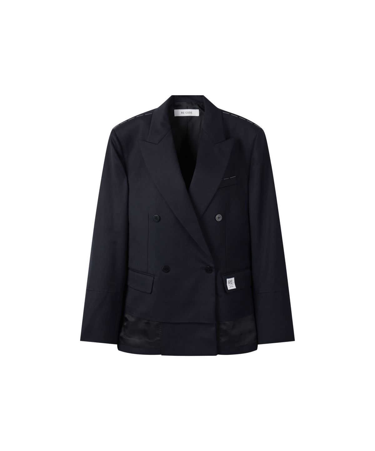 래코드(RECODE) Raw Edge Pocket Oversized Jacket RQJAA25504NYX