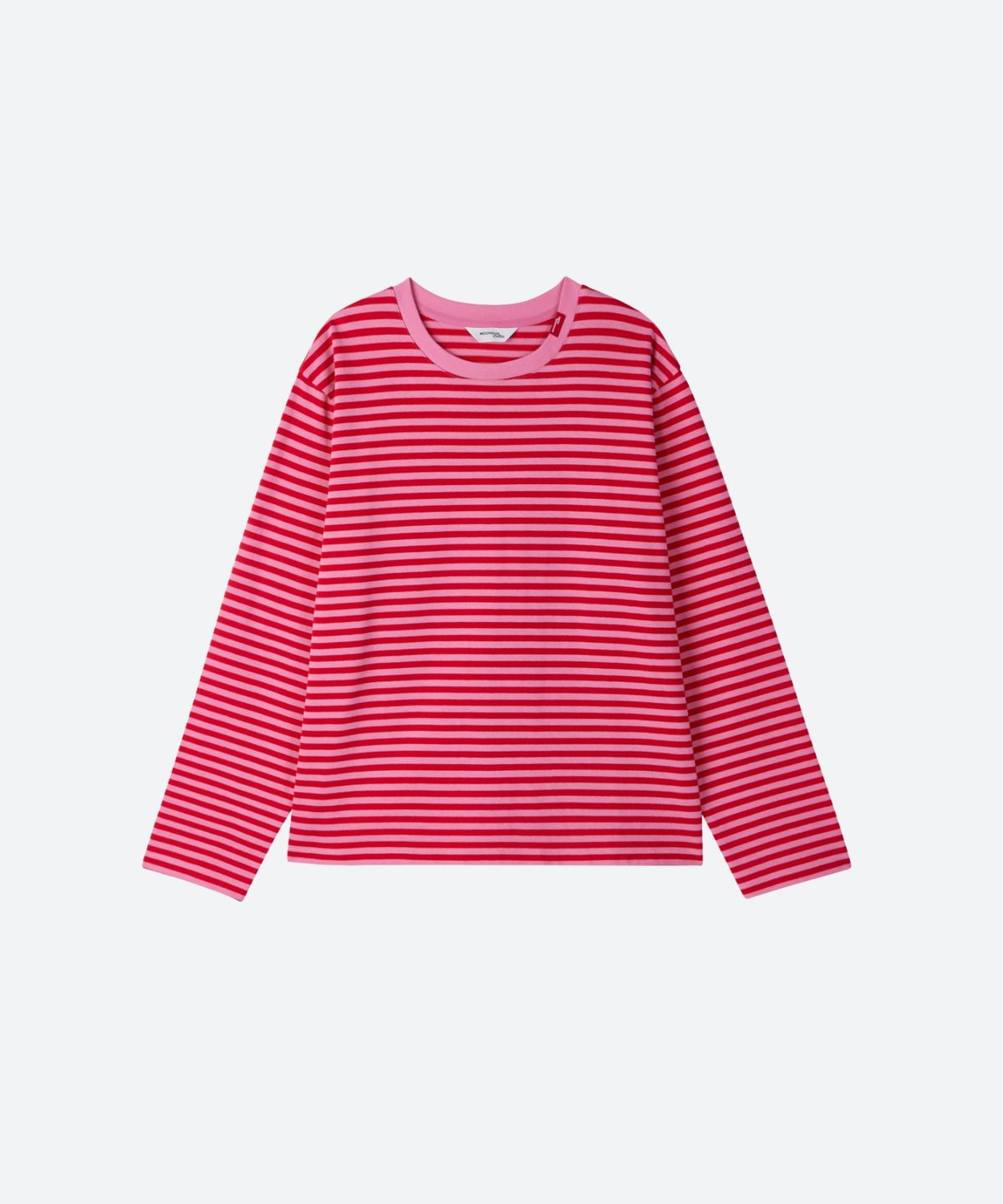 문선 아카이브(MOONSUN ARCHIVE) M.C UNISEX, Stripe Long Sleeve T / Pink
