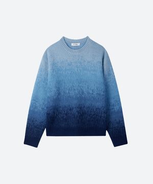 M.C UNISEX, Gradation Hairy Knit / Blue