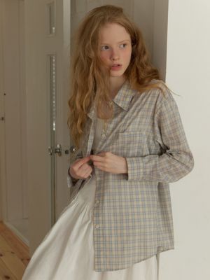 Dore overfit shirt (blue check)