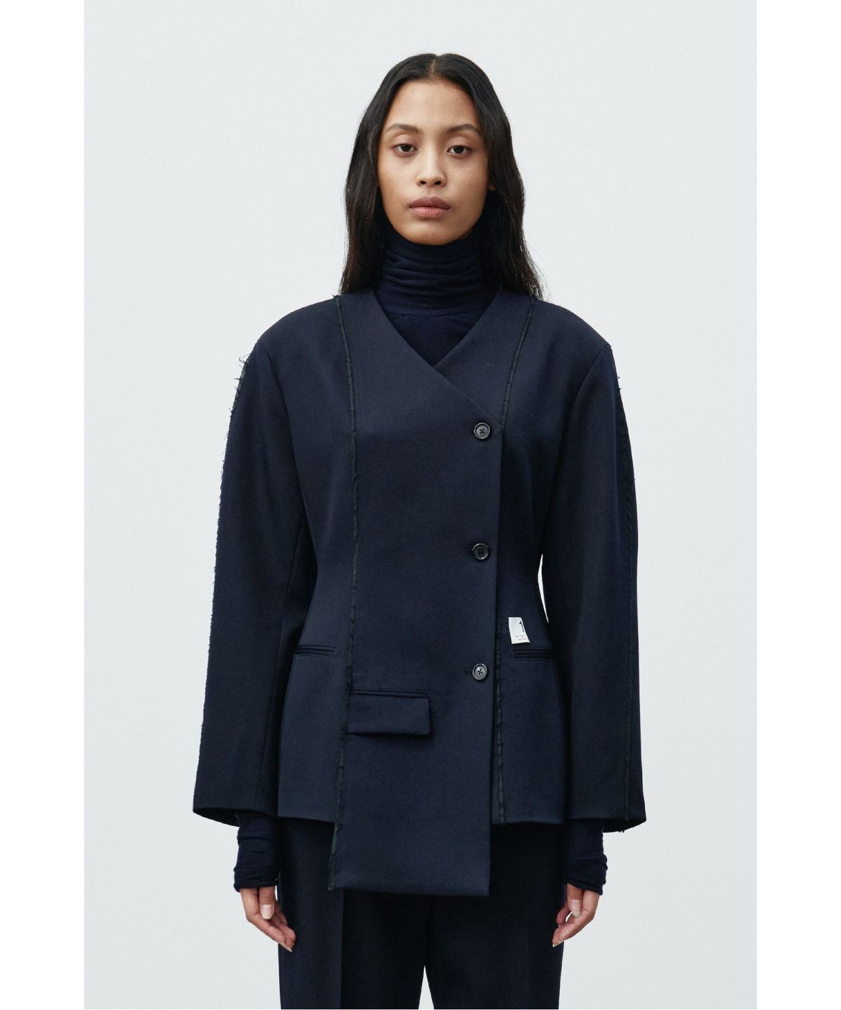 래코드(RECODE) Asymmetric Paneled Jacket RQJAA25505NYX