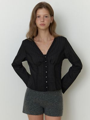 Pitta lace blouse (black)