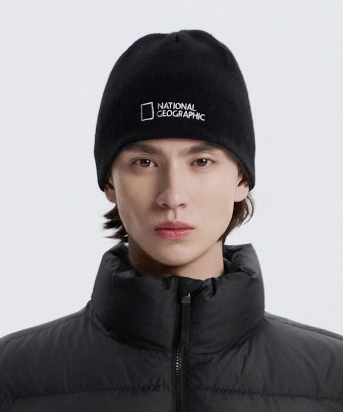 내셔널지오그래픽(NATIONALGEOGRAPHIC) N253AHA090 리버시블 비니 BLACK