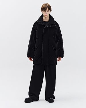 하이그로시 롱 다운 점퍼 블랙 ZH6JP607BK