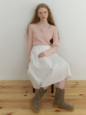 Loe wool cardigan (pink)