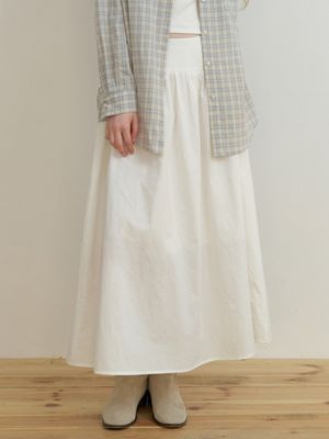 Fiord shirring skirt (ivory)