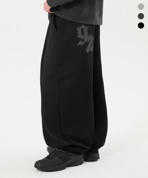 패치 더블 스트링 벌룬핏 조거 팬츠_3color