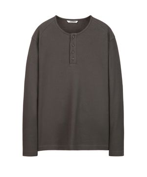 에센셜 헨리넥 롱슬리브 차콜 그레이 IETS5F504CG