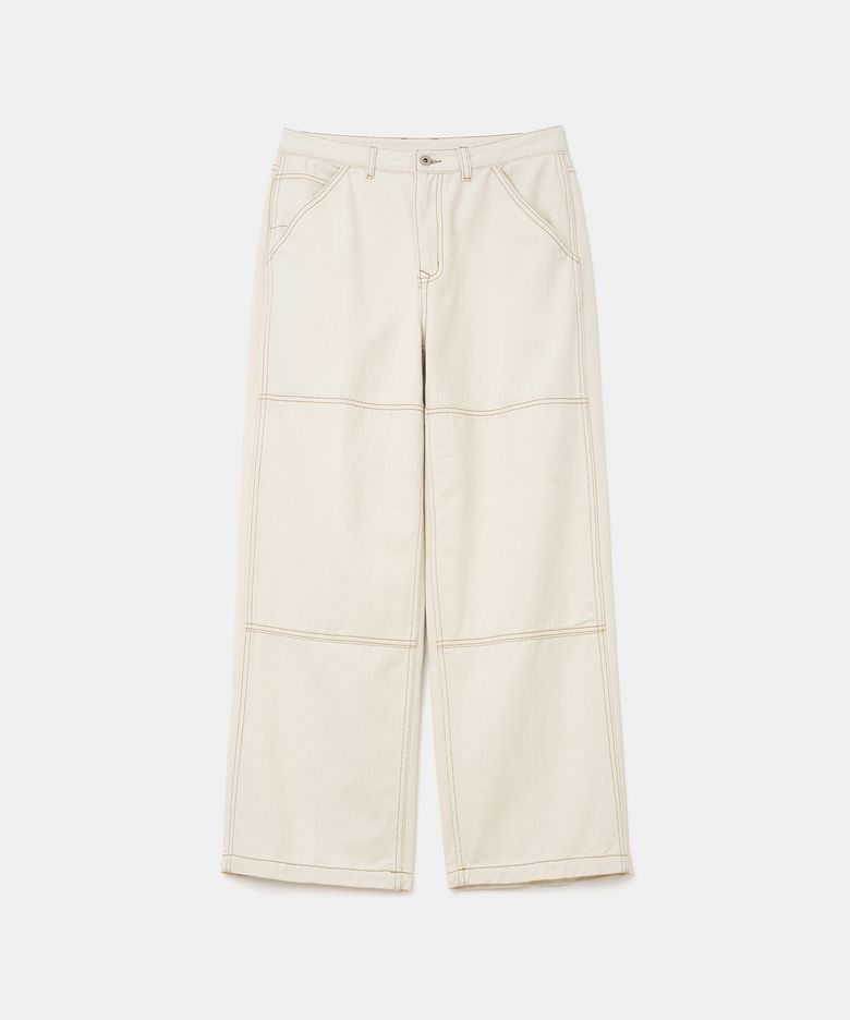double knee pants 10oz ecru