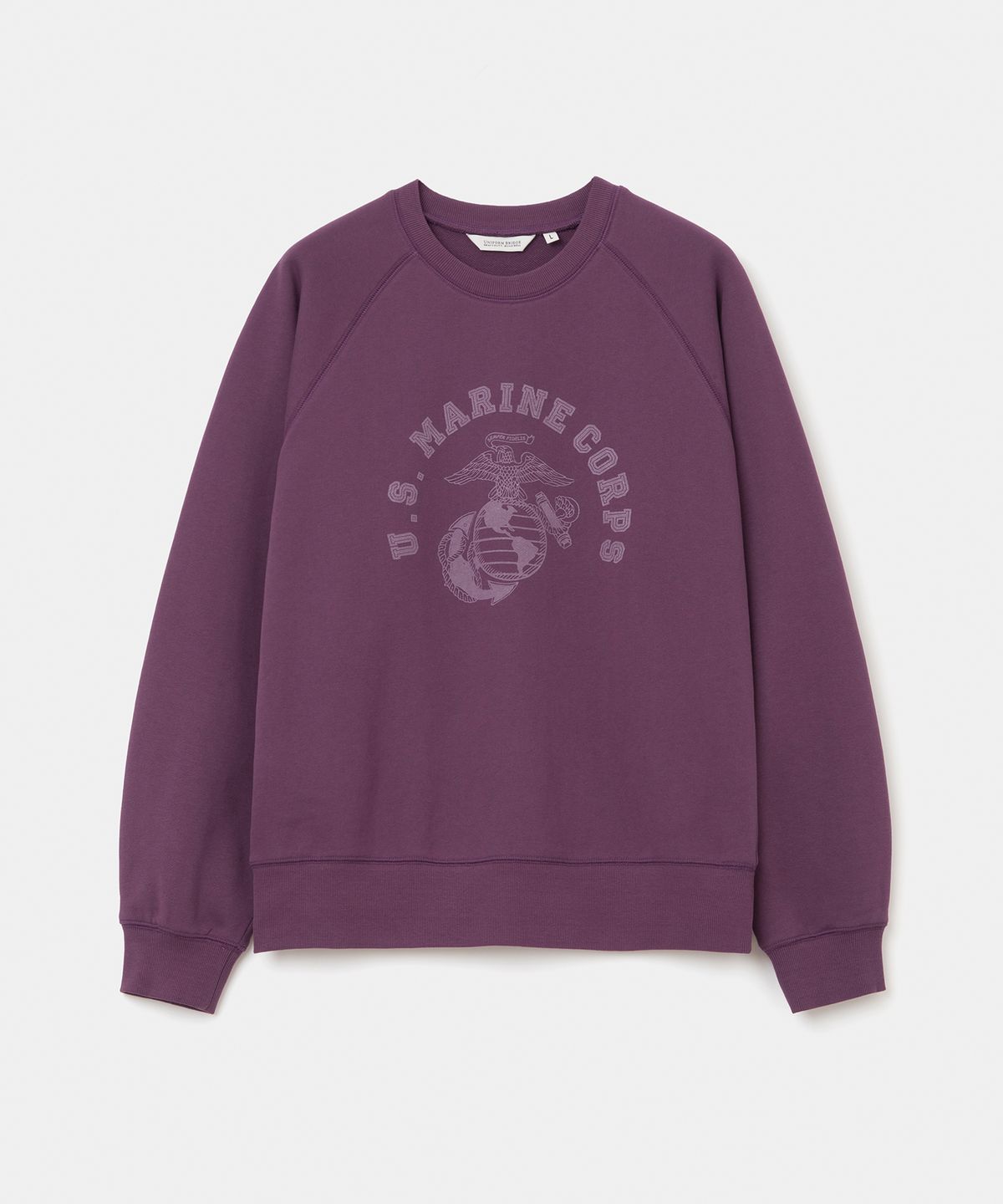 유니폼브릿지(UNIFORM BRIDGE) U.S. marine corps sweatshirt purple