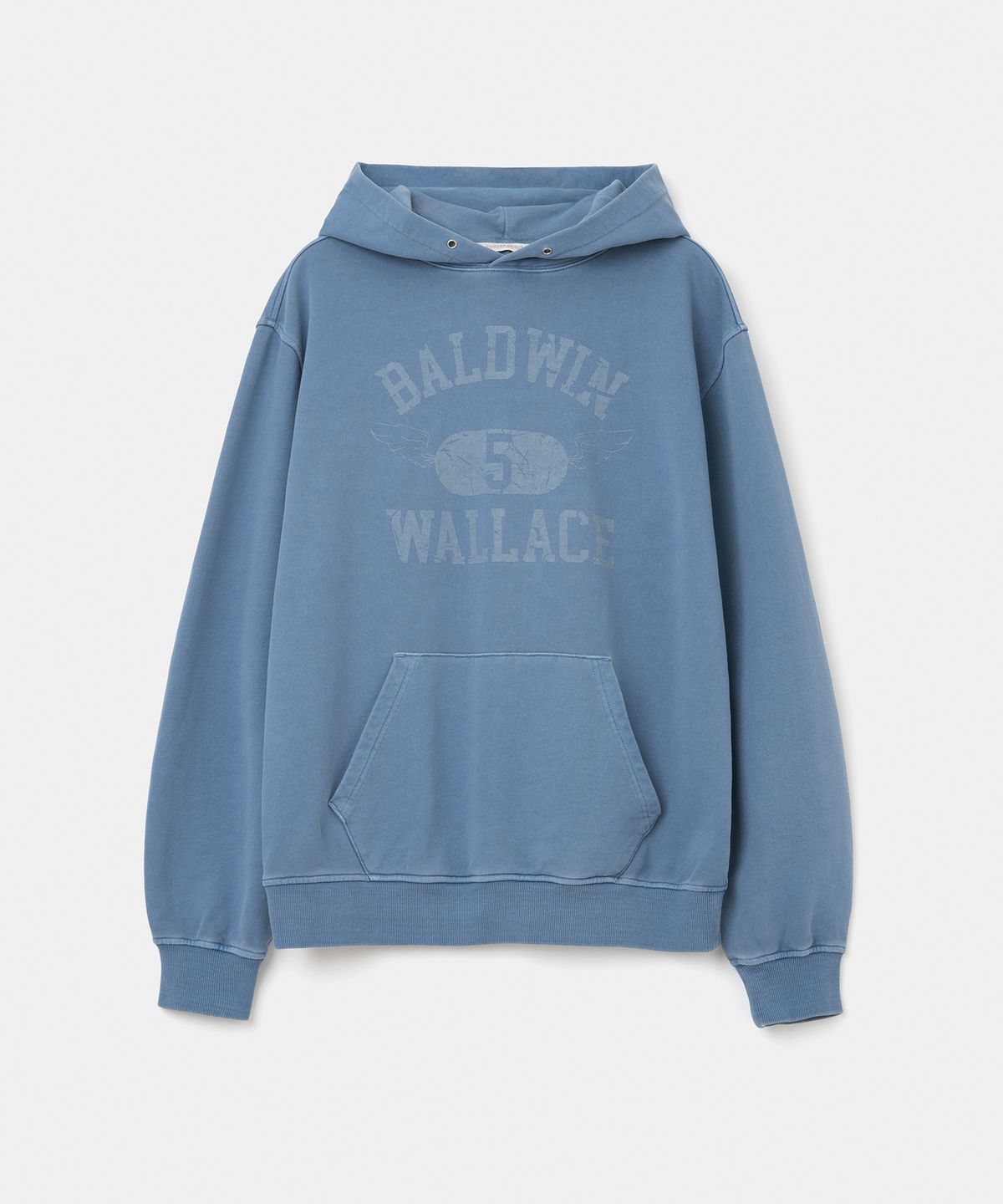 유니폼브릿지(UNIFORM BRIDGE) baldwin wallace dyeing hoodie pigment blue