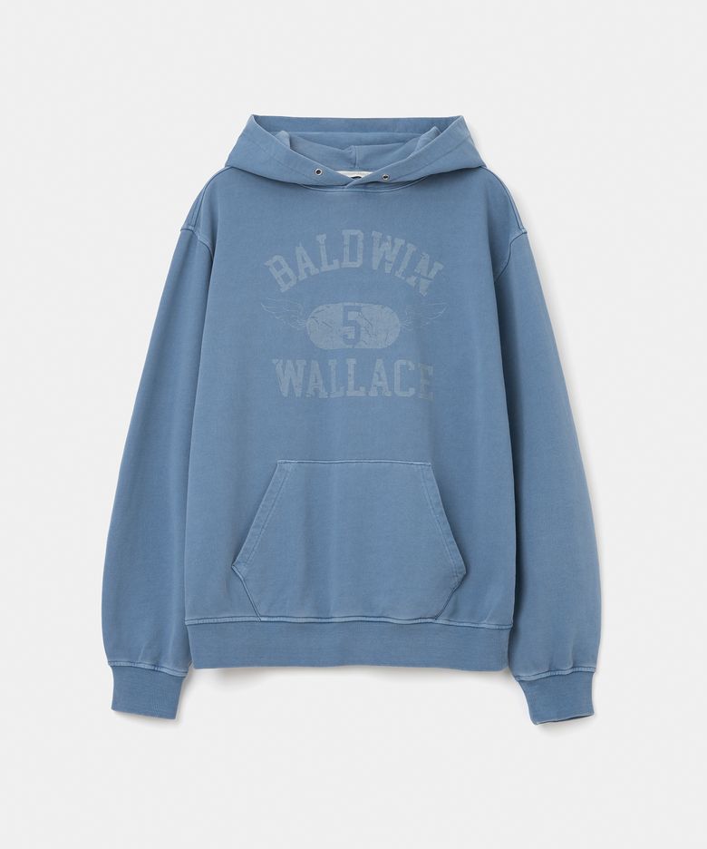 baldwin wallace dyeing hoodie pigment blue