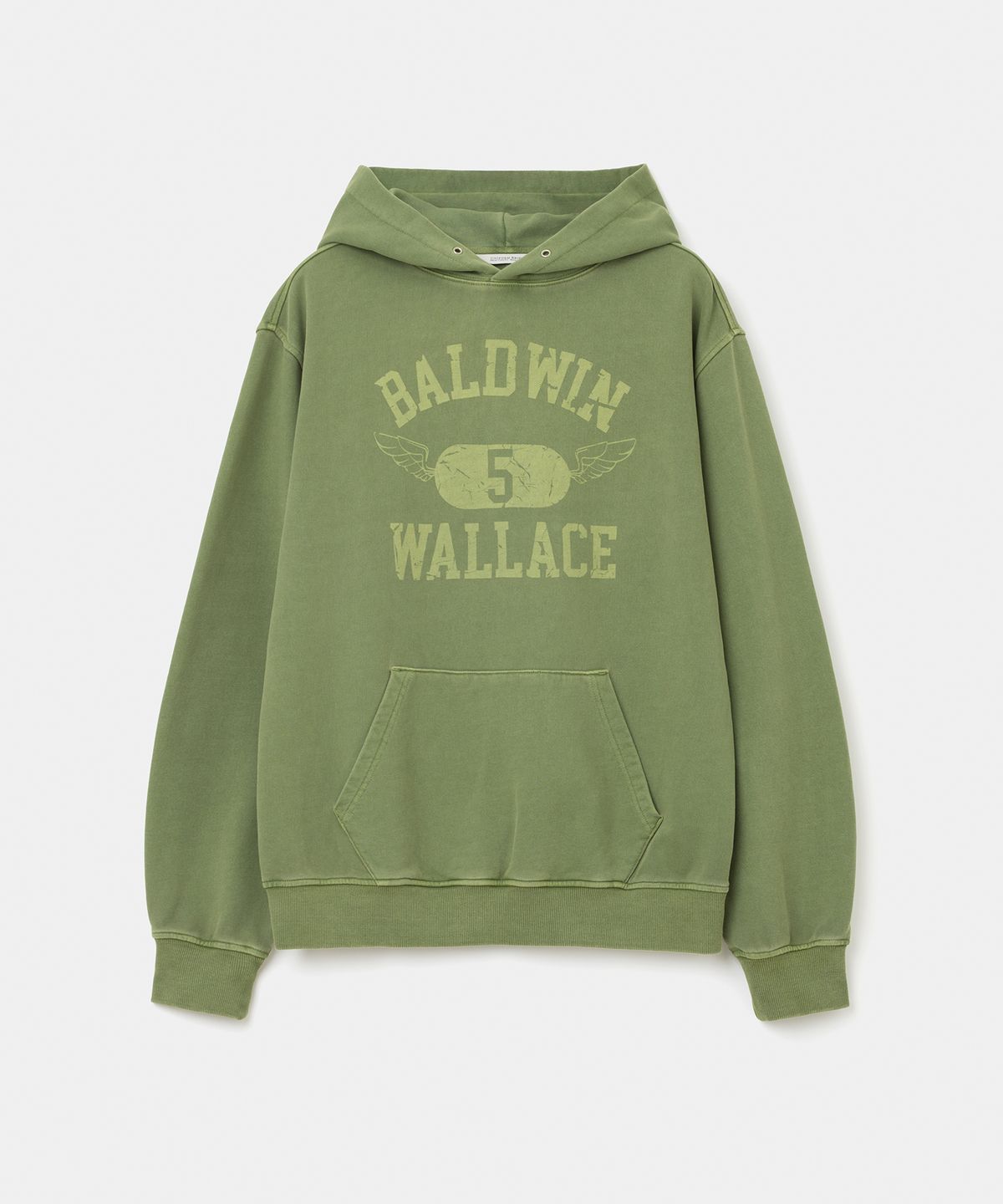 유니폼브릿지(UNIFORM BRIDGE) baldwin wallace dyeing hoodie pigment green