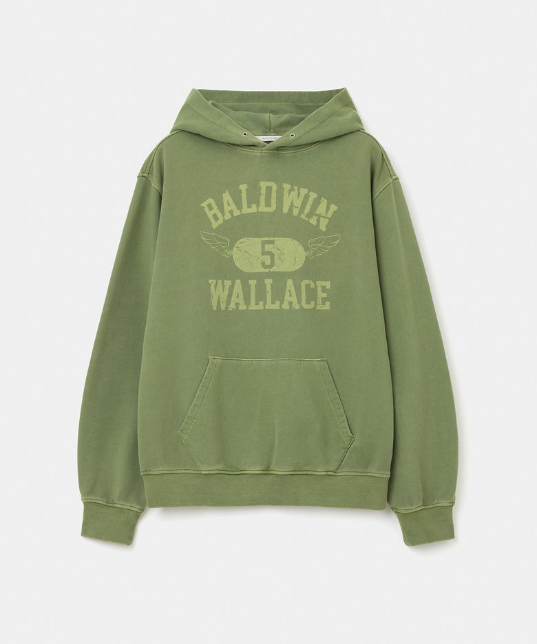 baldwin wallace dyeing hoodie pigment green
