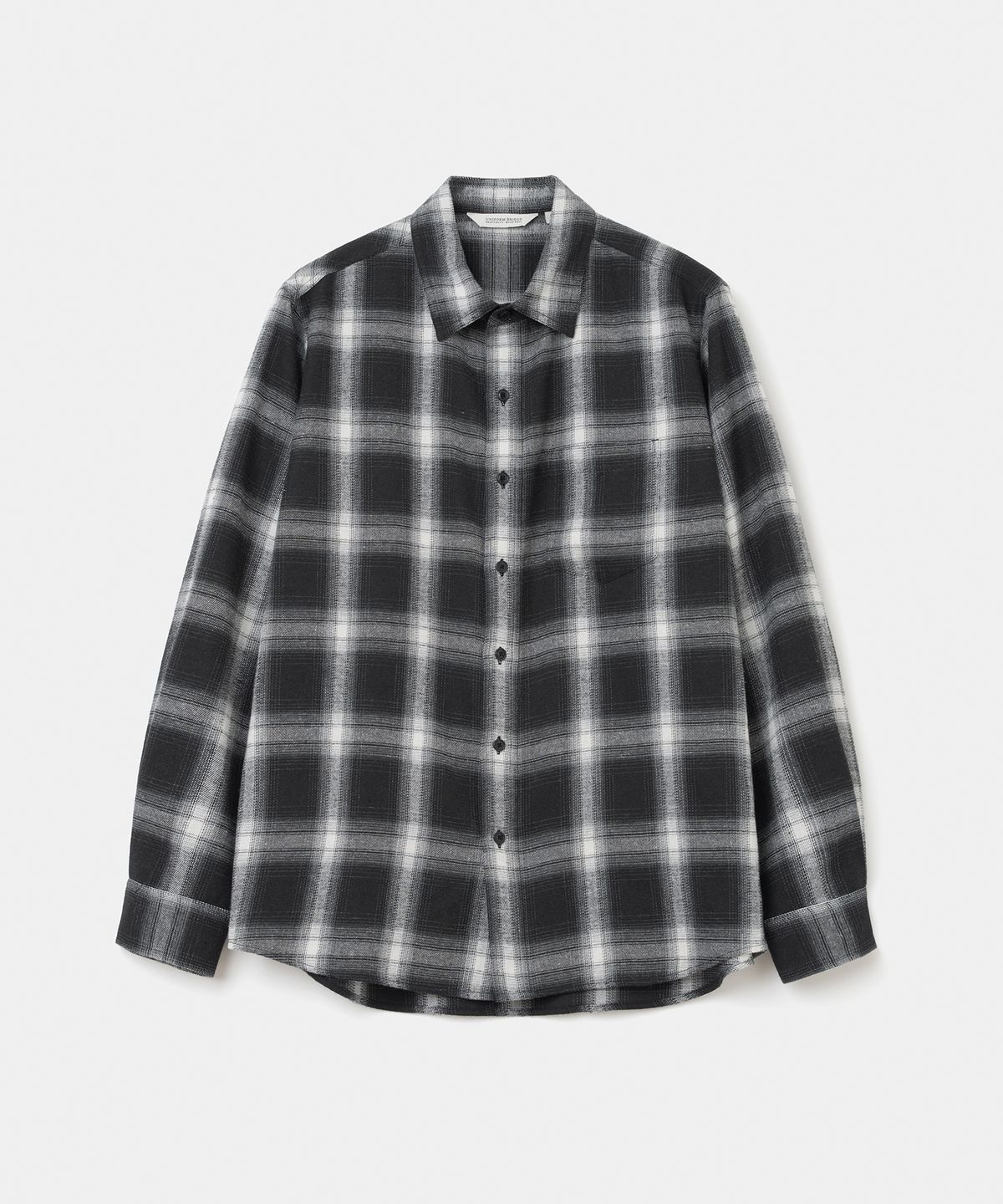 유니폼브릿지(UNIFORM BRIDGE) pocket check shirt black