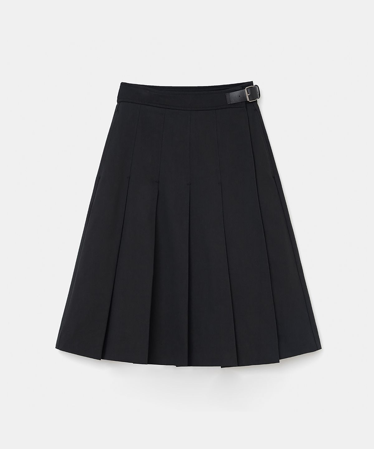 유니폼브릿지(UNIFORM BRIDGE) pleats wrap skirt(womens) black