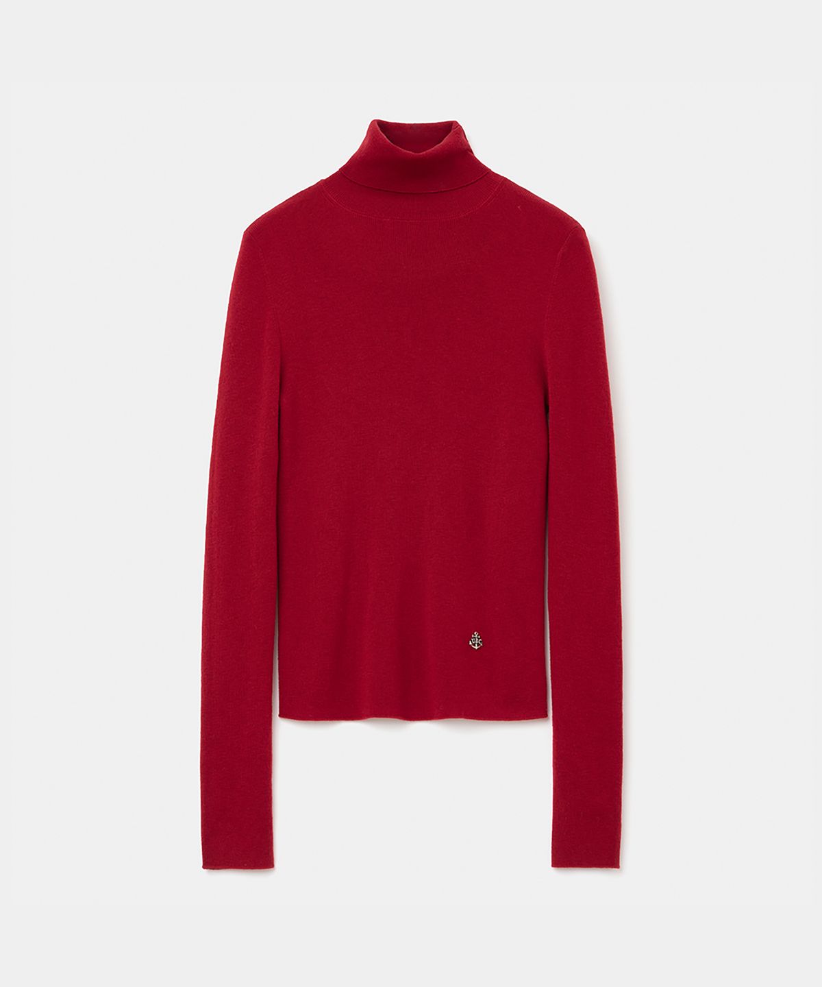 유니폼브릿지(UNIFORM BRIDGE) high gauge turtle neck knit(womens) red