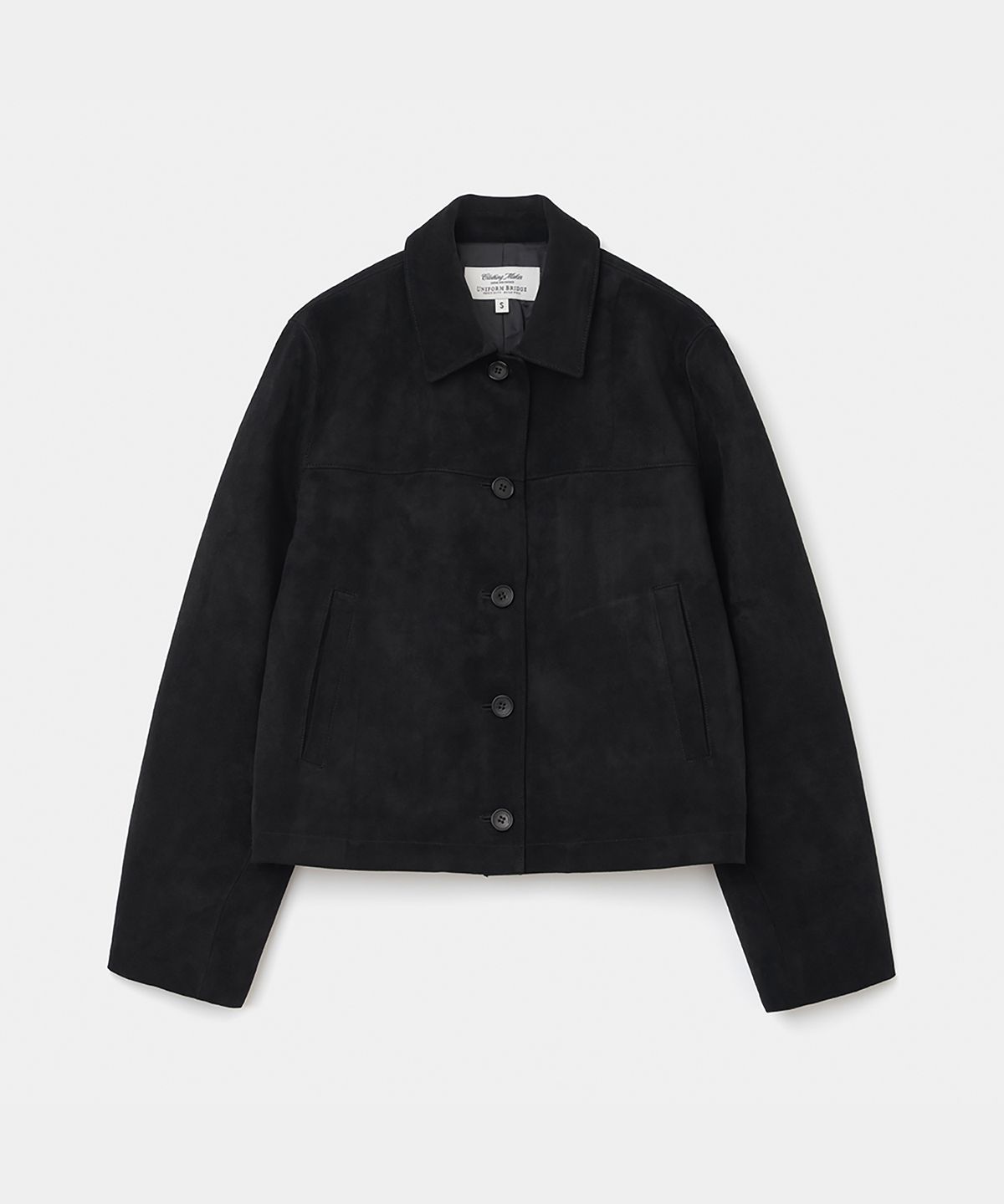 유니폼브릿지(UNIFORM BRIDGE) faux suede jacket(womens) black