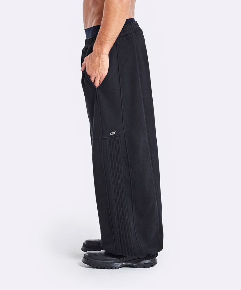 Track sweatpants - washed black